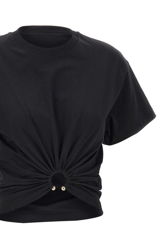 26SS 파코라반 반팔 티셔츠 23AJT0539C00485 P001 Black - PACO RABANNE