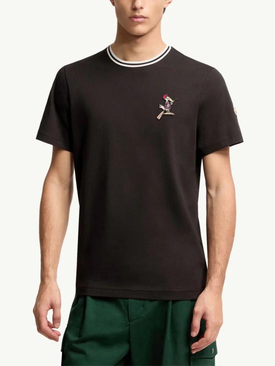 26SS 몽클레어 반팔 티셔츠 L10918C00012 89AYY999 Black - MONCLER