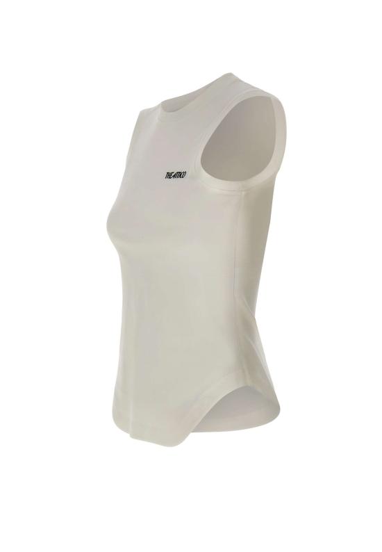 26SS 디 아티코 민소매 티셔츠 260WCN00003 JJJ025AA001 White - THE ATTICO