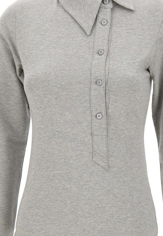 26SS 디 아티코 폴로 티셔츠 260WCI00031 JJF006AA183 Grey - THE ATTICO