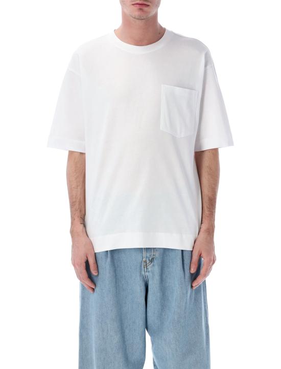 26SS 드리스 반 노튼 반팔 티셔츠 0211103603 001 Bianco