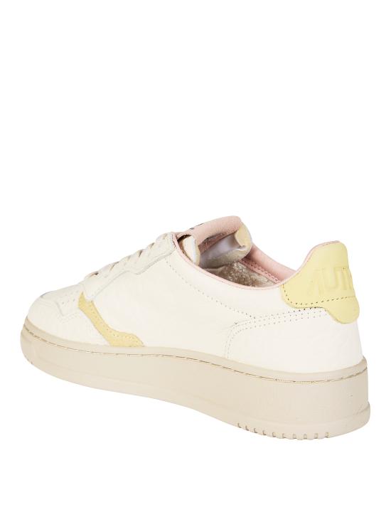 26SS 오트리 메달리스트 로우 레더 스니커즈 AULWNE14 LEMSILK BIANCO - AUTRY
