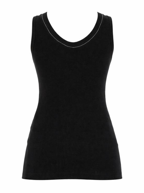 26SS 브루넬로 쿠치넬리 코튼 티셔츠 M0TC8BJ312 C101 BLACK - BRUNELLO CUCINELLI