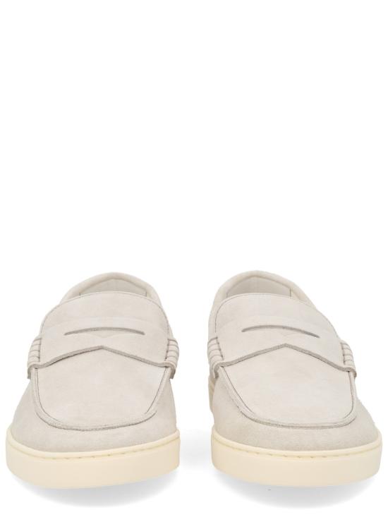 26SS 브루넬로 쿠치넬리 스웨이드 로퍼 스니커즈 MZUSOLP312 C4269 GREY - BRUNELLO CUCINELLI