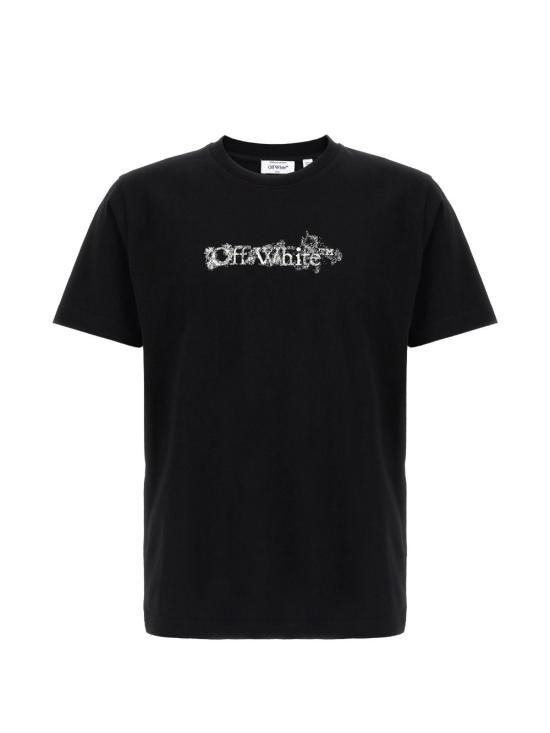 26SS 오프화이트 반팔 티셔츠 OMAA027S26JER007 0001 Black