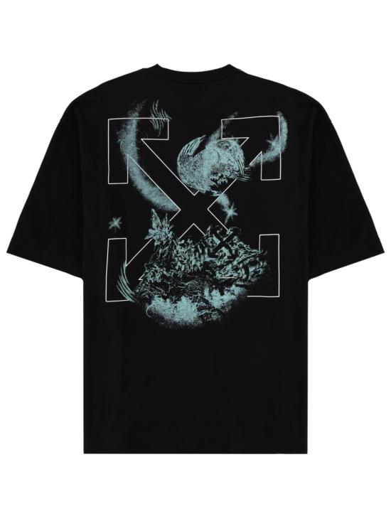 26SS 오프화이트 반팔 티셔츠 44MAA120 S26J00E001 BLACK - OFF WHITE