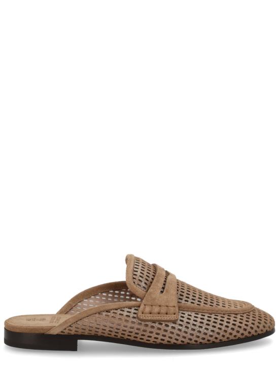 26SS 브루넬로 쿠치넬리 레더 스파클링 네트 뮬 MZDVC3211 C2767 BUFF