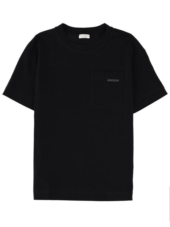 26SS 브루넬로 쿠치넬리 반팔 티셔츠 M0T81EC710 C101 BLACK