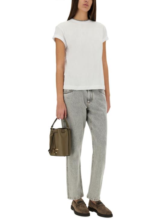 26SS 브루넬로 쿠치넬리 반팔 티셔츠 M0T18BD200 C159 WHITE - BRUNELLO CUCINELLI