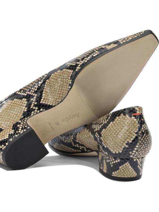 26SS 에이드 힐/펌프스 RORYSNAKEPRINTCALFLEATHERHAZELNUT - AEYDE