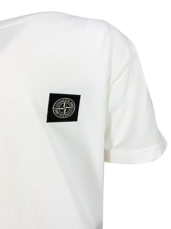 26SS [키즈] 스톤 아일랜드 티셔츠 L1S162100002S0047 V001 White - STONE ISLAND