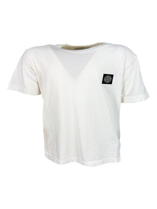 26SS [키즈] 스톤 아일랜드 티셔츠 L1S162100002S0047 V001 White