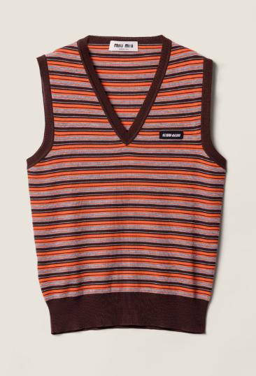 26SS 미우미우 스웨터 MMV337SOOO1844 F0049 ARANCIO