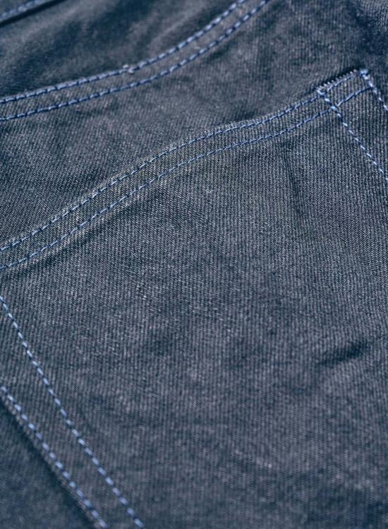  사무라이 진스 데님 팬츠 사무라이 진 아오키 타치카게 15온스 블랙 온 블루 레귤러 스트레이트 진 - SAMURAI JEANS