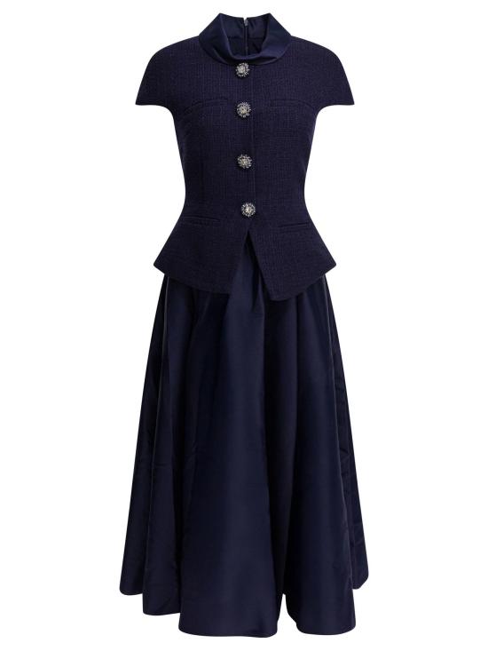 26SS 셀프 포트레이트 롱 원피스 RS26 161M N NAVY BLUE