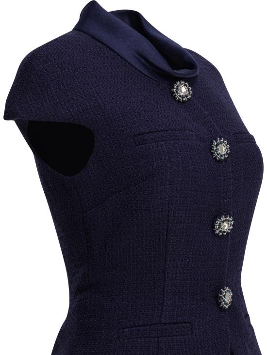 26SS 셀프 포트레이트 롱 원피스 RS26 161M N NAVY BLUE - SELF PORTRAIT