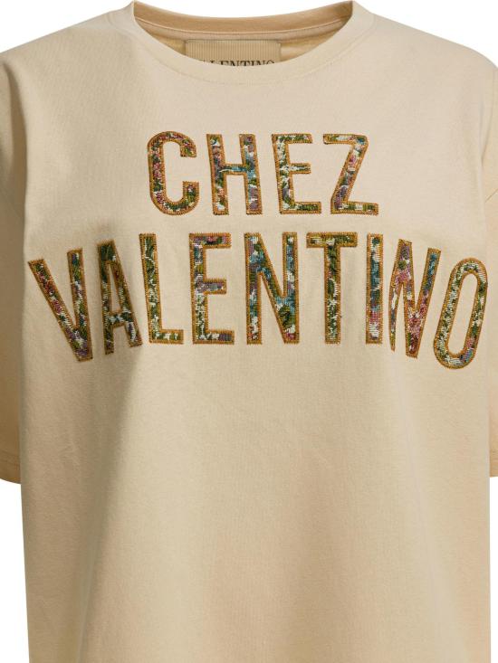 26SS 발렌티노 가라바니 반팔 티셔츠 8B3MG26AA5J ET5 BEIGE - VALENTINO GARAVANI