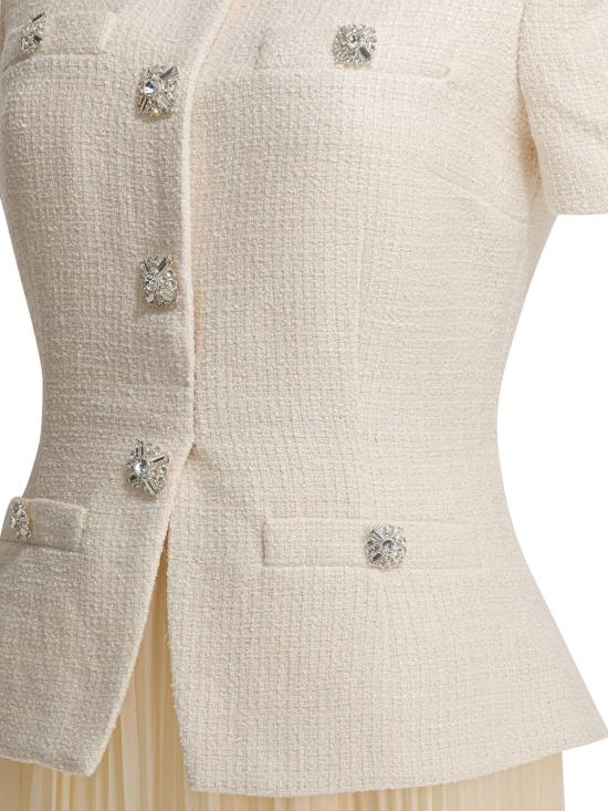 26SS 셀프 포트레이트 롱 원피스 RS26 161MB C CREAM WHITE - SELF PORTRAIT