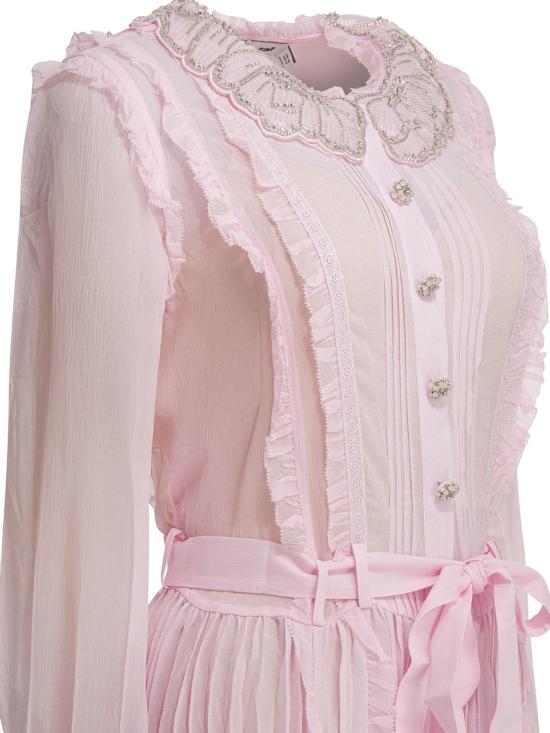 26SS 셀프 포트레이트 롱 원피스 RS26 034M P PINK - SELF PORTRAIT