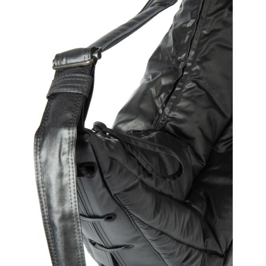 26SS 르메르 WR 코티드 코튼 라지 소프트 게임 백 BG0105 LF1320 BK983 BLACK - LEMAIRE