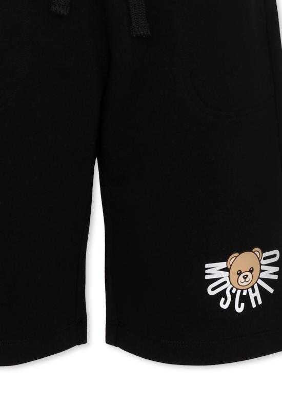 25FW [키즈] 모스키노 쇼츠/버뮤다 HUQ02H LCA40 60100 BLACK - MOSCHINO