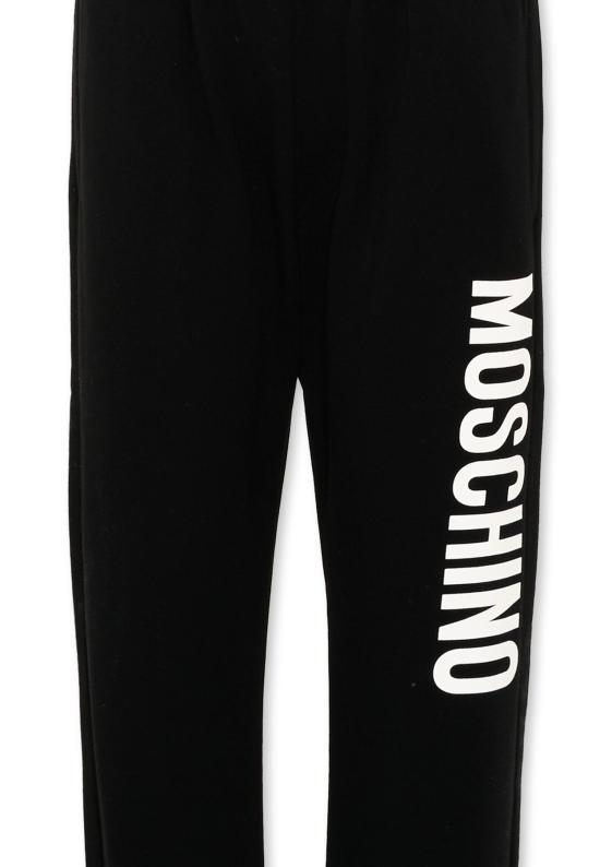 25FW [키즈] 모스키노 트레이닝/조거 팬츠 HUP08U LDA21 60100 BLACK - MOSCHINO