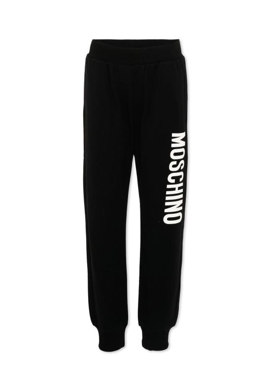 25FW [키즈] 모스키노 트레이닝/조거 팬츠 HUP08U LDA21 60100 BLACK