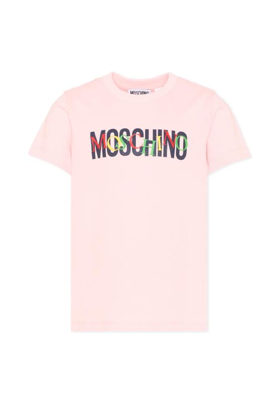 25FW [키즈] 모스키노 티셔츠 HUM05I LAA10 50209 PINK