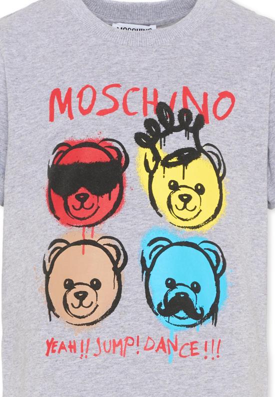 25FW [키즈] 모스키노 티셔츠 HSM058 LAA20 60901 GREY - MOSCHINO