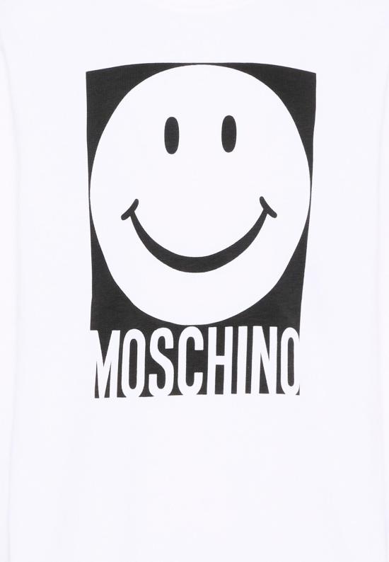 25FW [키즈] 모스키노 트레이닝 상의 HSF08V LCA14 10101 WHITE - MOSCHINO