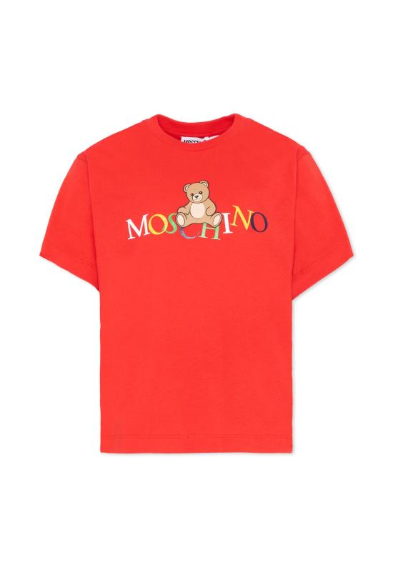 25FW [키즈] 모스키노 티셔츠 HPM05G LAA10 50109 RED
