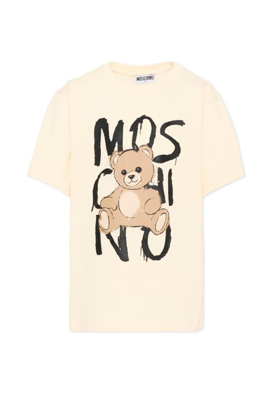 25FW [키즈] 모스키노 티셔츠 HNM05G LAA20 10123 IVORY