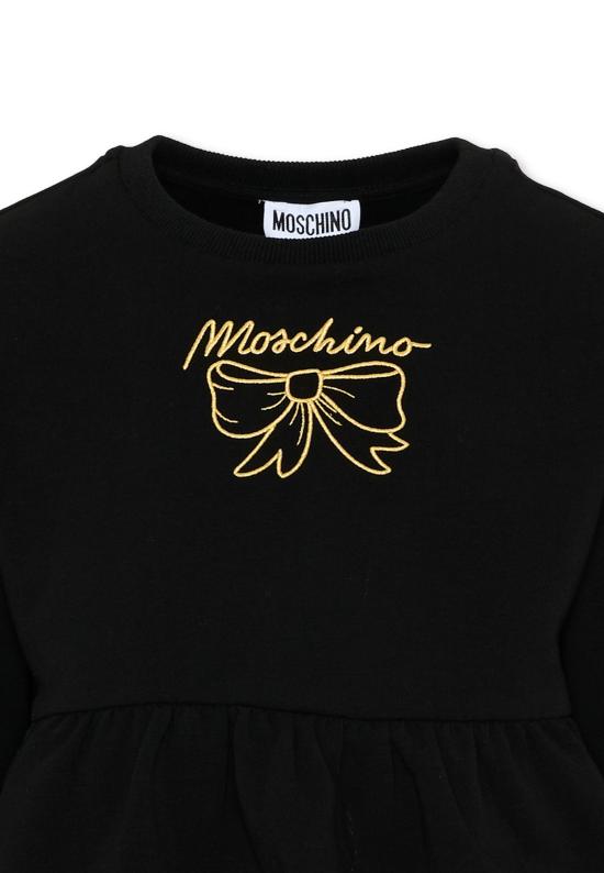 25FW [키즈] 모스키노 캐시미어 니트 HDF06H LDA18 60100 BLACK - MOSCHINO