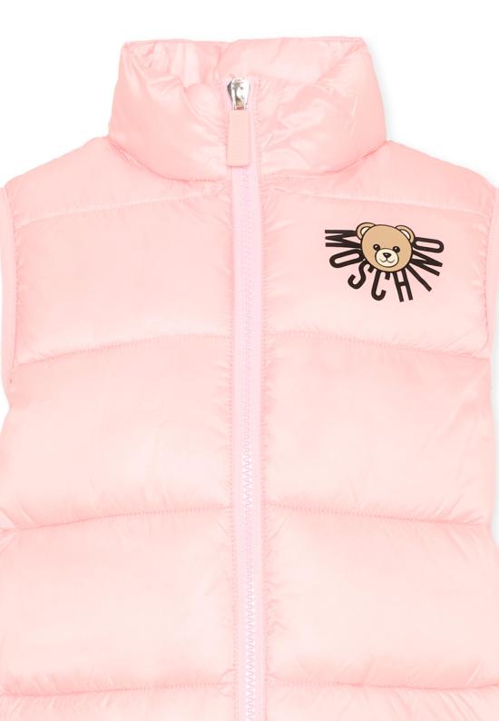 25FW [키즈] 모스키노 베스트 HQS02K L3A32 50209 PINK - MOSCHINO