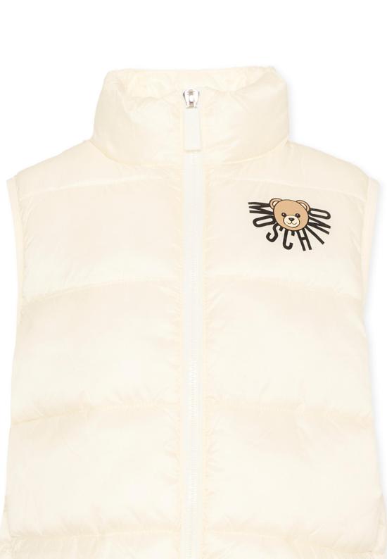 25FW [키즈] 모스키노 베스트 HQS02K L3A32 10063 IVORY - MOSCHINO