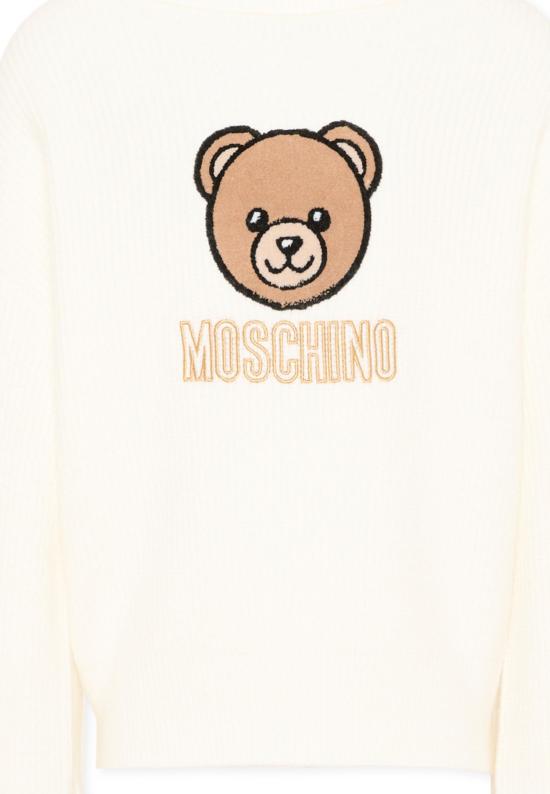 25FW [키즈] 모스키노 트레이닝 상의 HDW02A LHE77 10063 IVORY - MOSCHINO