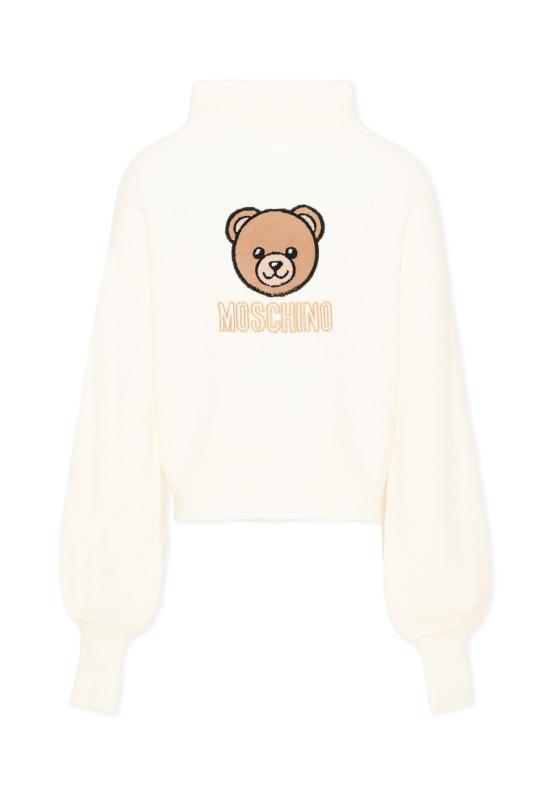 25FW [키즈] 모스키노 트레이닝 상의 HDW02A LHE77 10063 IVORY