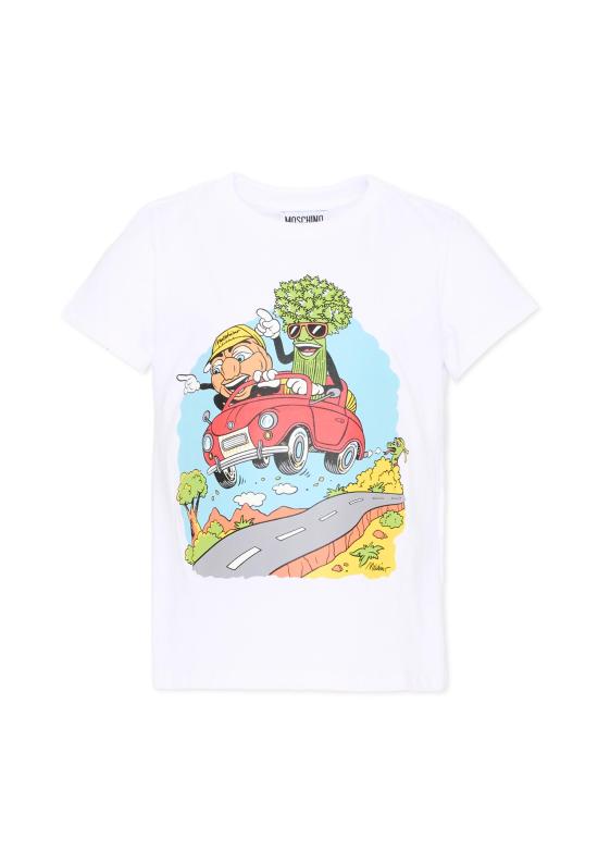 25FW [키즈] 모스키노 티셔츠 HAM06V LAA10 10101 WHITE