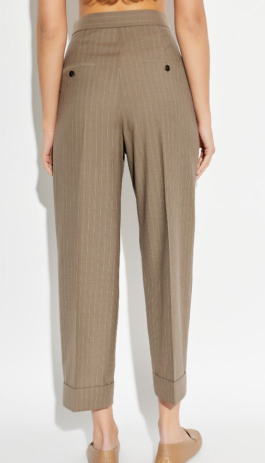 26SS 막스마라 스트레이트 팬츠 2611131151600 MXMMANETTA001 Nocciola gessato - MAX MARA