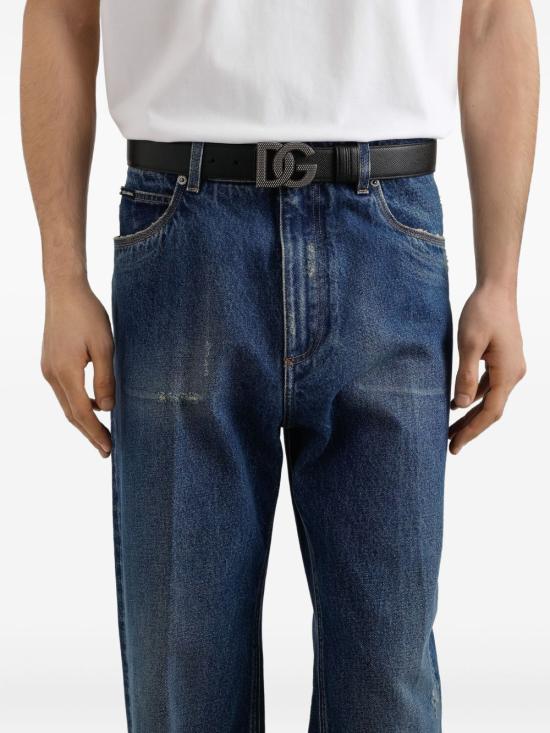 26SS 돌체앤가바나 가죽 벨트 BC4943 AG6518B956 Black - DOLCE & GABBANA