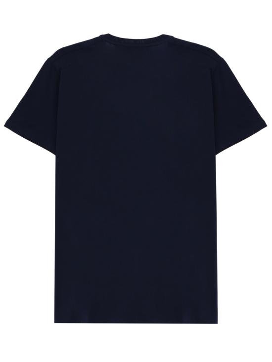 26FW 라코스테 피마 코튼 저지 크루넥 티셔츠 TH6709 166 BLUE - LACOSTE