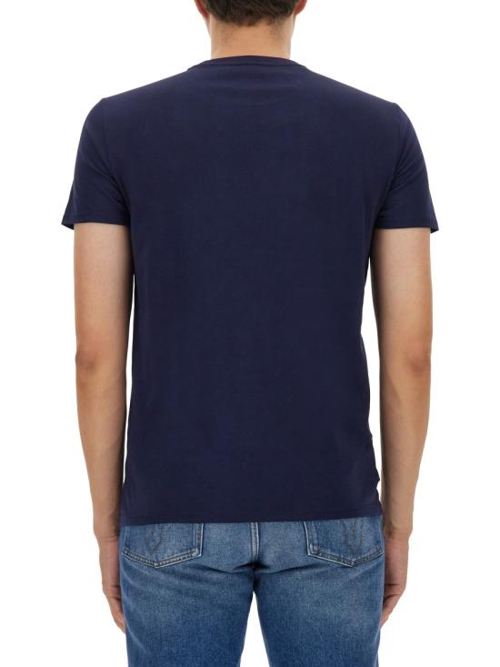 26FW 라코스테 피마 코튼 저지 크루넥 티셔츠 TH6709 166 BLUE - LACOSTE
