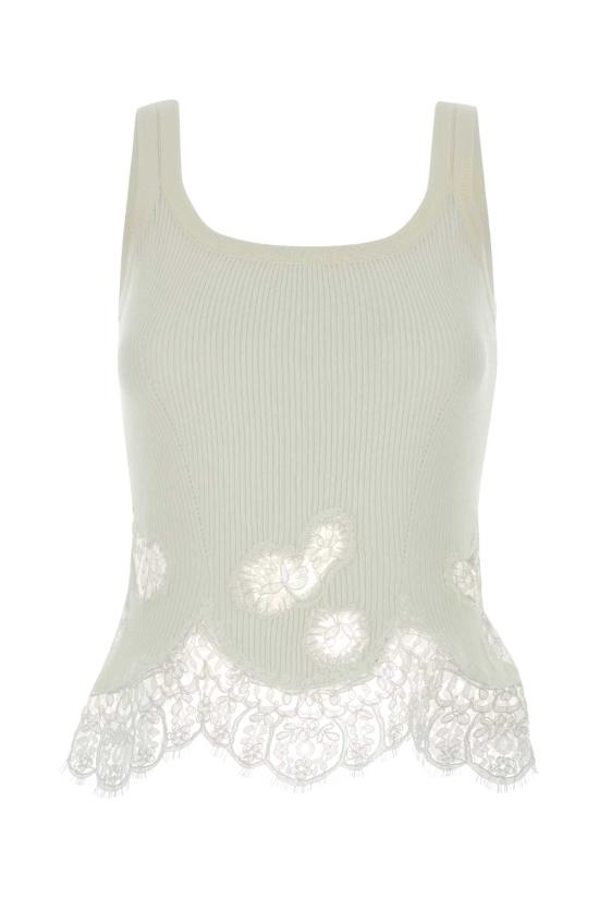 26SS 에르마노 설비노 민소매 티셔츠 D485L307APEKM 10602 White