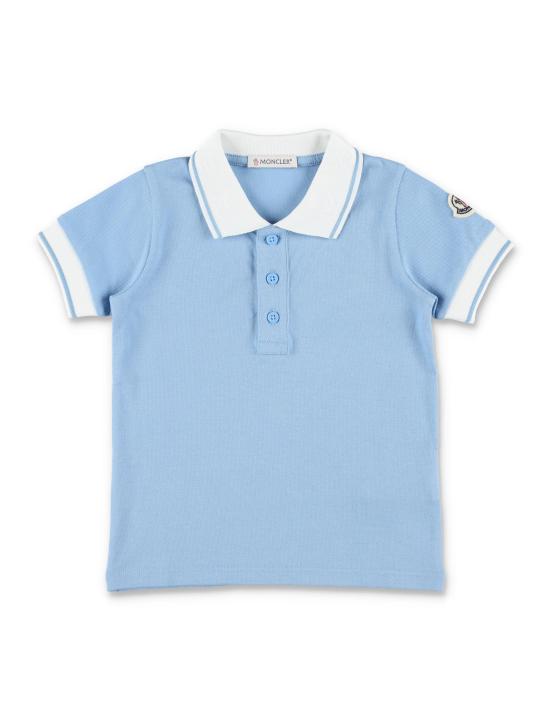 26SS [키즈] 몽클레어 폴로 셔츠 8A000018496F 70Q BLUE