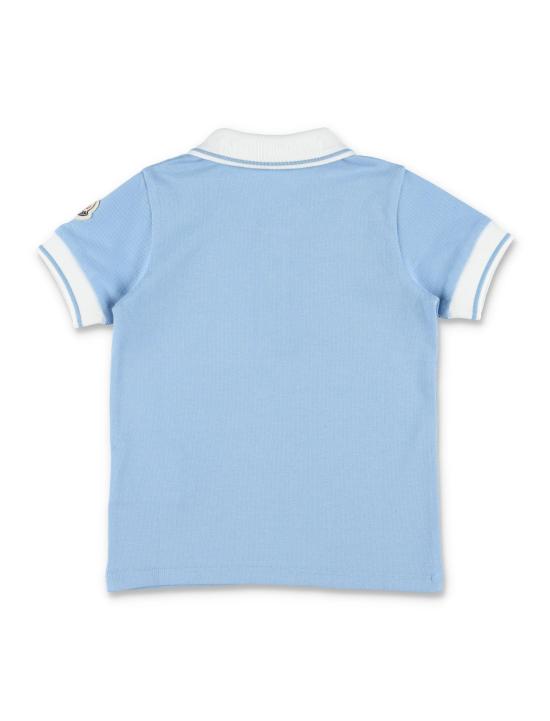 26SS [키즈] 몽클레어 폴로 셔츠 8A000018496F 70Q BLUE - MONCLER