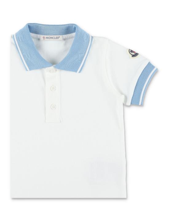 26SS [키즈] 몽클레어 폴로 셔츠 8A000018496F 034 WHITE - MONCLER