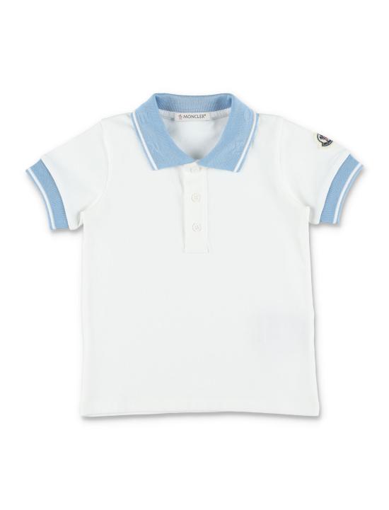 26SS [키즈] 몽클레어 폴로 셔츠 8A000018496F 034 WHITE