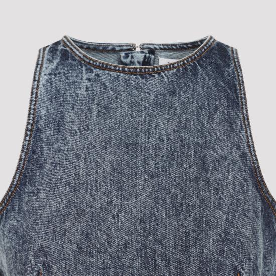 26SS 알라이아 데님 셔츠 AA9H1410T535C 524 BLEU NEIGE - ALAIA