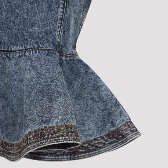 26SS 알라이아 데님 셔츠 AA9H1410T535C 524 BLEU NEIGE - ALAIA