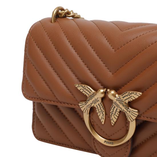 26SS 핑코 숄더백 100074 A0GKL17Q Brown - PINKO